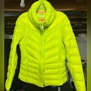 Chartreuse Yellow Green Duck Feather Waterproof  Jacket L